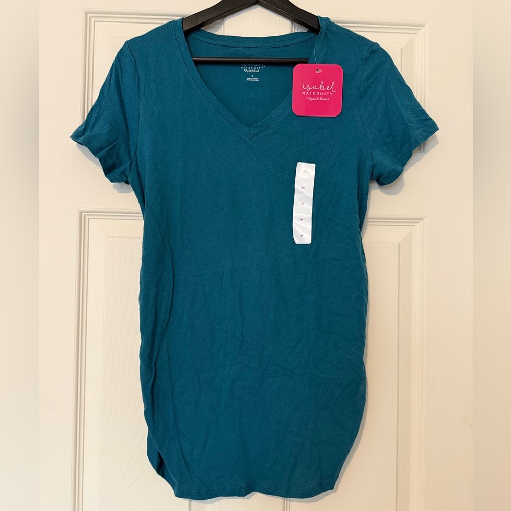Isabel Maternity by Ingrid & Isabel V-Neck Short Sleeve Shirt